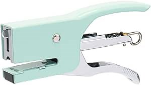 Green Plier Stapler with 1000pcs Rose Gold No.10 Staples Manual Mini Stapler Metal Hand Held Desktop Cute Tiny Staplers for Crafting Desk Party Office Supplies