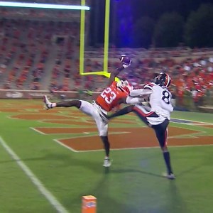1.6M views · 6.5K reactions | One-handed, falling back ... WOW. Interception of the year candidate from Clemson Football's Andrew Booth Jr.  | ESPN | Facebook