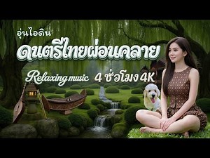 อุ่นไอดิน🫧🌱: Relaxing Thai Music: 4 hours 4K: Flute, Lute (Seung), Xylophone (Ranat)