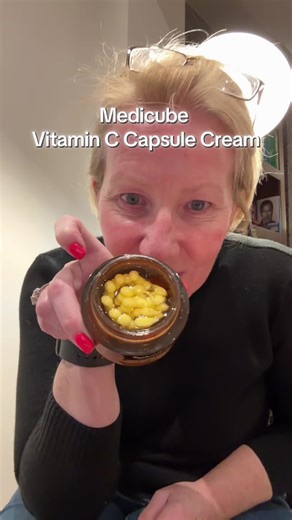 If you’re looking for skincare for mature skin, grab this!derp vitamin C capsule cream from Medicube. #medicubebeautycrushweek #beautycrushweek #ifconcept #over50women #tktokmademebuyit
