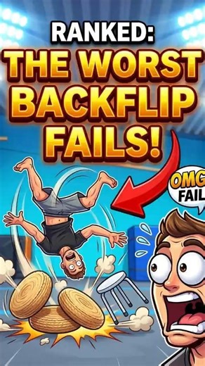 Ranking Worst Backflip Fails #fails #backflip #funny