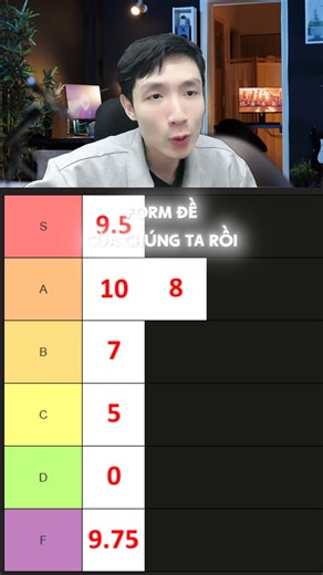 Có điểm nào xứng đang ở tier S nữa không ae nhỉ 🤔🤔 | Mèo Học Toán - Chuyên luyện thi môn Toán lớp 10, 11, 12