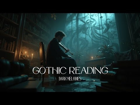Dark Violin Melodies | Haunting Piano Ambient Music in a Forgotten Library