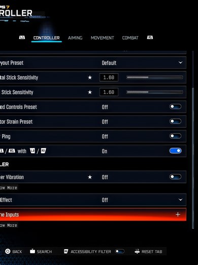 UPDATED SETTINGS