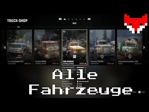 SnowRunner Alle Fahrzeuge | Alle LKWs | Alle Autos | Trucks | Showcase | Vorführung