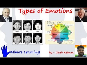 6 Types of Basic Emotions by Paul Ekman - Learn Psychology in 5 Minutes with Girish Kishnani