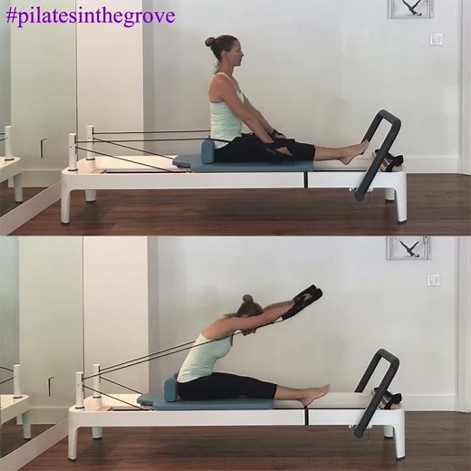 2 Pilates Reformer Exercises: Rowing 3 & 4