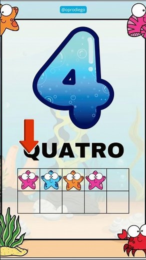 Let's learn the number 4 #educational #numbers