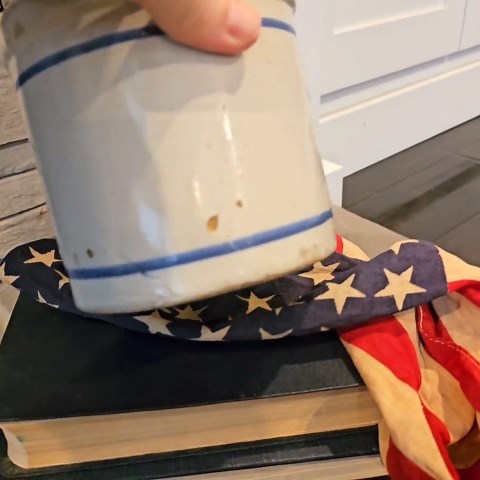 Vintage Red Wing Beater Jar Crock / Farmhouse Decor / Blue Stoneware - Etsy