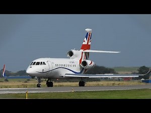 UK Government Dassault Envoy IV CC.1 landing at Inverness Airport