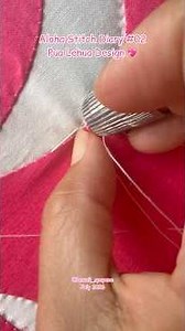 Quilting time 🧵✨ Aloha Stitch Diary #02 Pua Lehua Design #handquilting