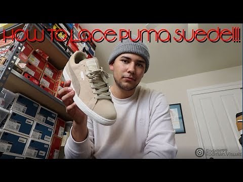 HOW TO LACE THE PUMA SUEDE!!!!!