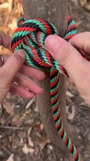 Easy to learn structural stability locking pile knot tying method