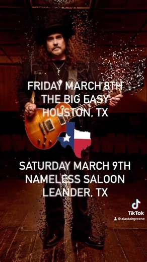 ⭐️HOUSTON Friday @thebigeasyblues 9pm start ⭐️LEANDER Saturday @nameless_saloonltx 8pm start 🎸🎵🎸🎵🎸🎵🎸🎵🎸🎵 | Alastair Greene
