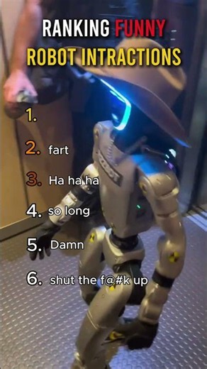 Ranking Funny robot interactions 🤖 #funnyrobots #fails