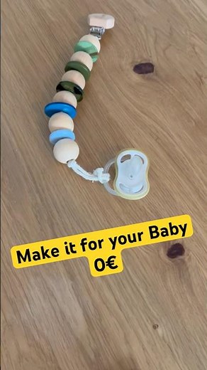 Schnullerkette selber machen | Pacifier Clip easy to make