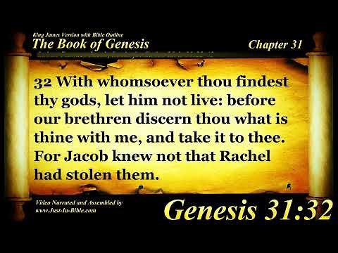 Genesis Chapter 31 - Bible Book 01 - The Holy Bible KJV Read Along Audio/Video/Text