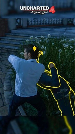 Uncharted 4: This Stealth Move is Too Clean 🔥 #shorts #uncharted4 #uncharted