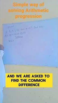Arithmetic Progression Made Easy | Learn Step-by-Step Maths Tutorial.