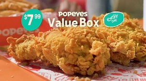 Popeyes Value Box: All the Bold Flavor – $7.99  commercial