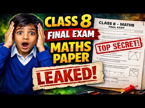 Maths Paper Leaked! 2026 Exam | Class 8 Maths 2026 Question Paper | Class 8 Annual Exam 2026