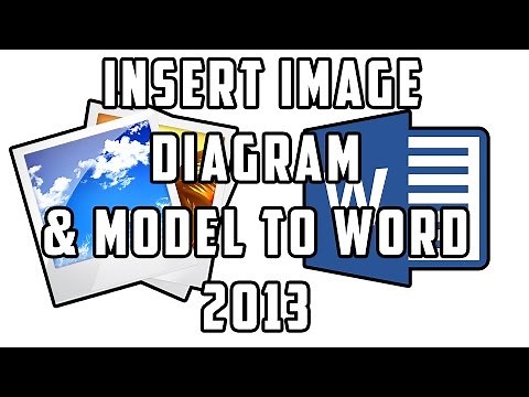 How to Insert an Image, Diagram or Model to Microsoft Word 2013