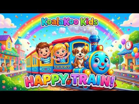 Happy Little Train 🚂 | Train Adventure Song for Kids | Nursery Rhymes | KoalaKoo Kids
