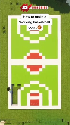 Basketball Court In #Minecraft #shorts