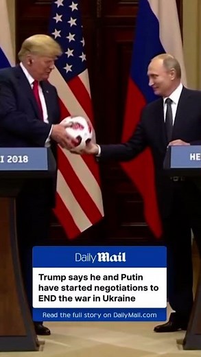 Trump says negotiations with Putin to END Ukraine war have begun