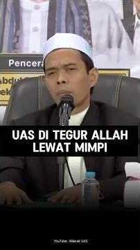 UAS Di Tegur Allah Lewat Mimpi #uas #ustadabdussomad