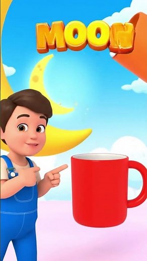 M says Mmm-Mmm-Mmm! 🥛🌙 Phonics Song for Kids #shorts