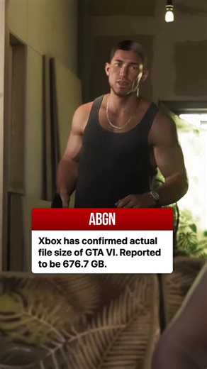 ABGN on Instagram: "Breaking: Xbox has reportedly confirmed that the actual file size of Grand Theft Auto VI - 676.7 GB, the largest file size yet! #gaming #gta #xbox"