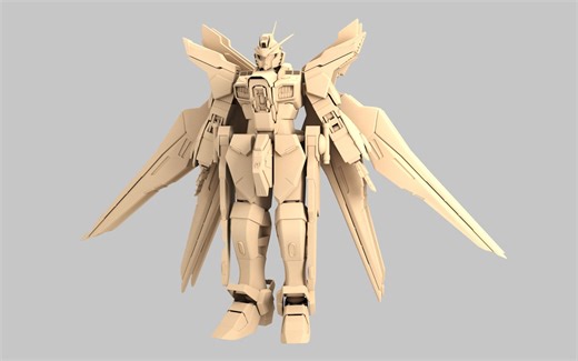 【3DMAX建模】超详细机甲高达制作教程，让你轻松实现高达自由！