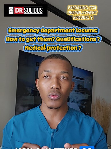 Emergency department locums: How to get them? Qualifications How to pretend your cell phone? #unemployment #preparingforunemployment #fyp #education #adulting