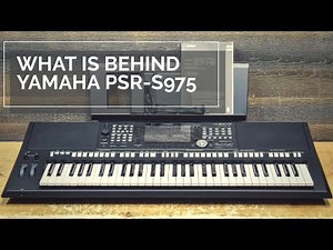 Behind the YAMAHA PSR-S975 WORKSTATION ARRANGER KEYBOARD