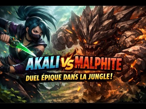 Akali vs Malphite en jungle… tu ne vas pas croire la fin 😱