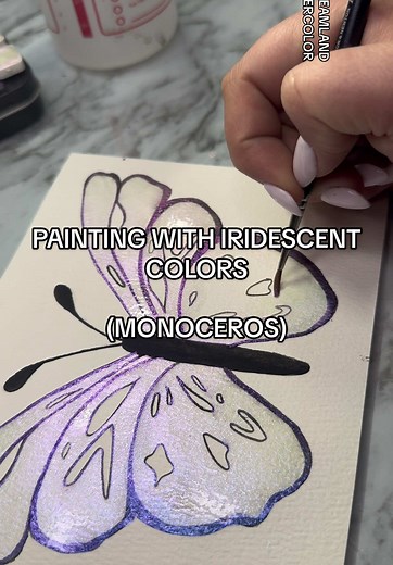 Painting with Iridescent Colors: Watercolor Techniques