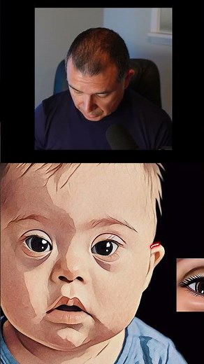 Down Syndrome Face and Hands #shorts