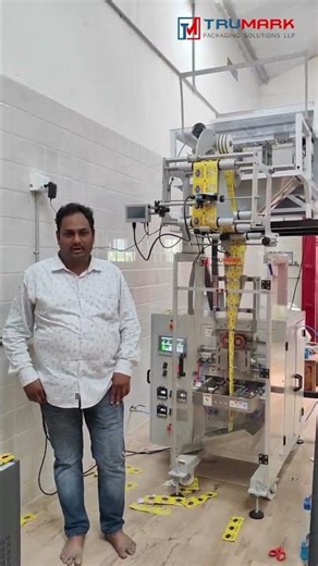 Customer Review | Supari Pouch Packing Machine in Action – Trumark FFS Granule Filler!"