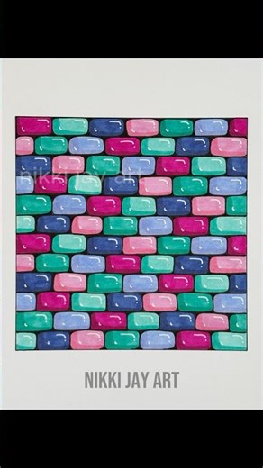 Easy brick doodle art for relaxation or inspiration #doodleart #mindfulness #arttherapy #fyp #foryou
