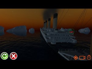RMS Olympic hits a sea mine at night - Ship Handling Simulator
