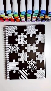 53K views · 680 reactions | Easy sketchbook pattern drawing idea! #sketchbook #drawing #zentangle #patterns #art #artinspo | pinoxart | Facebook