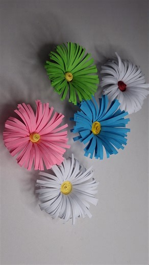 Make Beautiful Paper Flowers in Minutes 🌸 | Easy DIY #homemadepapercraft #papercrafts #origamipaper