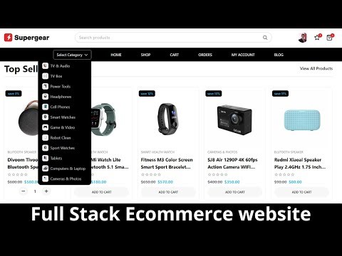 Creating A Stunning Ecommerce Website Using Reactjs | Full Stack Application