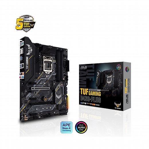 Mainboard ASUS TUF GAMING B460-PLUS (Intel B460, Socket 1200, ATX, 4 khe Ram DDR4)