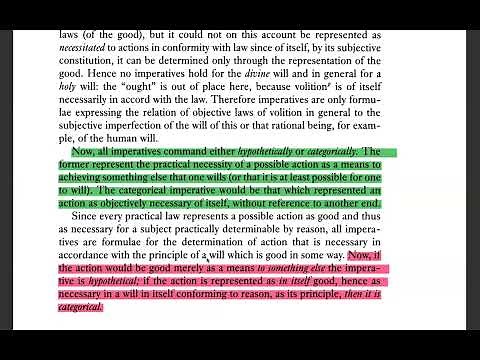7. Hypothetical Imperatives and the Categorical Imperative
