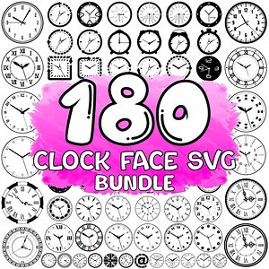 Clock Face SVG Bundle: Roman Numeral, Modern Design (digital Download, Printable - Etsy