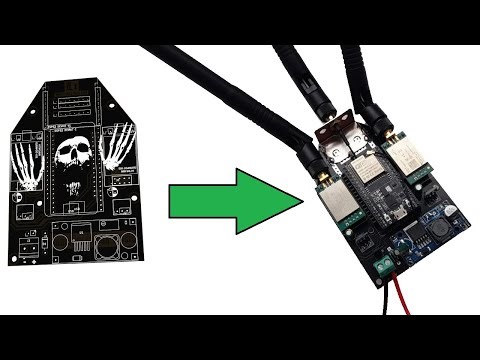 PCB Printed Circuit Board Jammer V2 ESP32 Bluetooth and WiFi Inhibitor