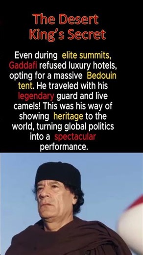 The Desert King’s Secret ⛺️ #interesting #history