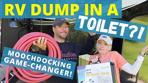 Dump Your RV Into A TOILET! [RV Moochdocking Game Changer!]